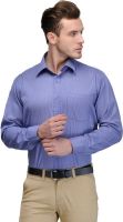 Hancock Men's Striped Formal Blue Shirt