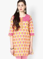 Karigari Pink Printed Kurta