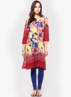 Rain & Rainbow Yellow Cotton Kurta