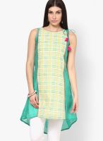 Rangmanch By Pantaloons Cotton Green Kurta