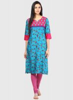 Shree Blue Embroidered Kurta