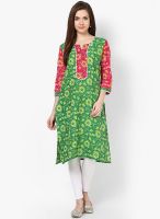 Shree Green Embroidered Kurta