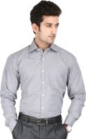Speak Men's Solid Formal Grey Shirt