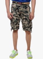 Sports 52 Wear Green Printed Shorts