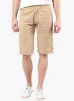 Sports 52 Wear Solid Cream Shorts