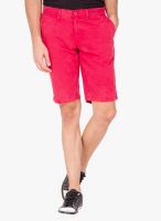 The Indian Garage Co. Magenta Solid Shorts