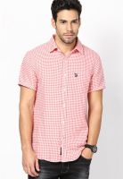 U.S. Polo Assn. Red Checks Casual Shirt