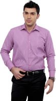 Zeal Men's Checkered Formal Pink, Blue Shirt