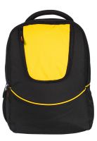 Campus Sutra Yellow Polyester Laptop Bag