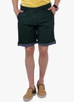 Crimsoune Club Solid Green Shorts