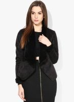 Dorothy Perkins Black Solid Winter Jacket