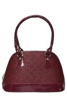 Grace Maroon Polyurethane (Pu) Handbag