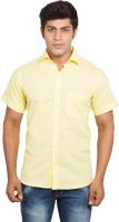 Nauhwar Men's Solid Formal Yellow Shirt