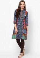 Rain & Rainbow Blue Printed Kurtas