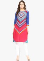 Rangmanch By Pantaloons Pink Printed Kurta