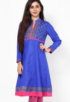 Rangriti Blue Printed Kurtas