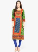 Stylet Blue Printed Kurti