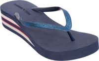 Tangerine Toes Blue Flip Flops