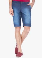 The Indian Garage Co. Blue Washed Shorts