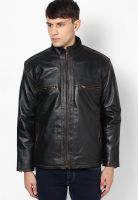 VARAH Black Leather Jacket