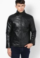 VARAH Black Leather Jacket