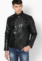 VARAH Black Leather Jacket