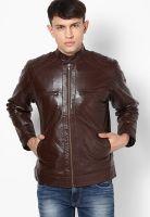 VARAH Brown Leather Jacket