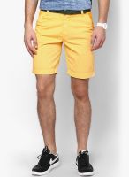 WYM Solid Yellow Shorts