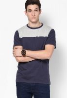 Burton Navy Blue Round Neck T-Shirt