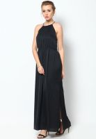 Chemistry Black Colored Solid Off Shoulder