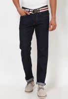 FREECULTR Navy Blue Slim Fit Jeans