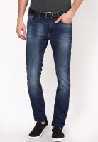 Flying Machine Blue Low Rise Skinny Fit Jeans