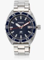 Fossil Fs5048 Silver/Blue Analog Watch
