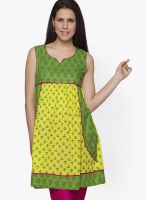 Globus Yellow Printed Kurtis