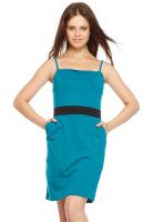 Gritstones Blue Colored Solid Off Shoulder