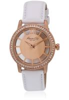 Kenneth Cole Ikc2892 Golden/White Analog Watch