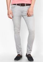 River Island Grey Danny Super Skinny Jeans