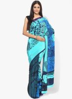Satya Paul Multicoloured Printed Crepe Saree