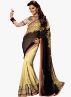 Shonaya Black Embroidered Saree