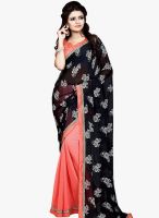 Shonaya Black Printed Saree