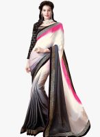 Shonaya Grey Solid Saree