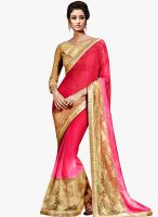 Shonaya Pink Embroidered Saree