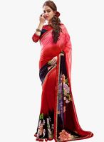Shonaya Red Embellished Saree