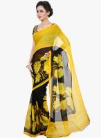 Shonaya Yellow Printed Saree