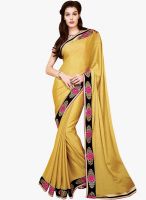 Shonaya Yellow Solid Saree