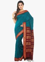Sudarshan Silk Blue Printed Saree