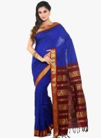 Sudarshan Silk Blue Printed Saree