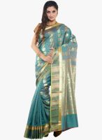 Sudarshan Silk Blue Printed Saree