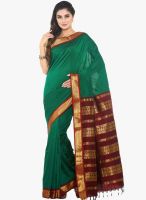 Sudarshan Silk Green Printed Saree