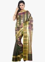 Sudarshan Silk Green Printed Saree